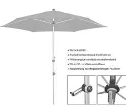 Doppler Sonnenschirme - Sonnenschirm Expert Auto Tilt, rechteckig, ca. B300/T200 cm Taupe