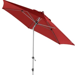 Doppler Sonnenschirm Expert Auto Tilt, rund, ca. Ø280 cm Dunkelrot Hot
