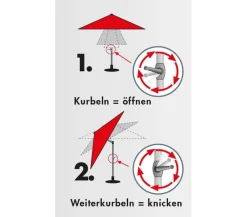 Doppler Sonnenschirme - Sonnenschirm Expert Auto Tilt, rund, ca. Ø280 cm Anthrazit
