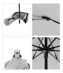 Doppler Sonnenschirm Expert Multi Push Up, ca. Ø156/H190 cm Hellgrau Online