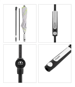 Doppler Sonnenschirme - Sonnenschirm Expert Multi Push Up, ca. Ø156/H190 cm Hellgrün