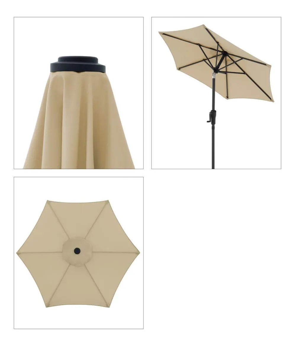 Doppler Sonnenschirm Life, rund, ca. Ø180 cm Beige Sale