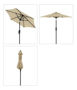Doppler Sonnenschirm Life, rund, ca. Ø180 cm Beige Sale