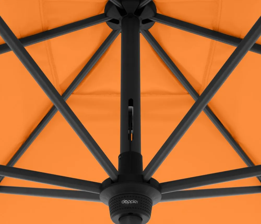 Doppler Sonnenschirm myZone Auto-Tilt, rund, ca. Ø305 cm Orange Online