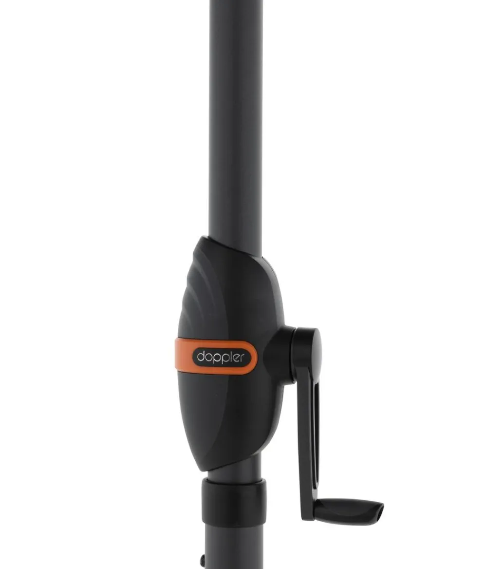 Doppler Sonnenschirm myZone Auto-Tilt, rund, ca. Ø305 cm Anthrazit Clearance