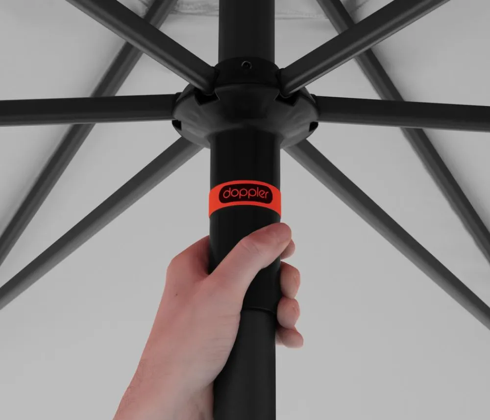 Doppler Sonnenschirm myZone Push Up, rund, ca. Ø300 cm Anthrazit Online