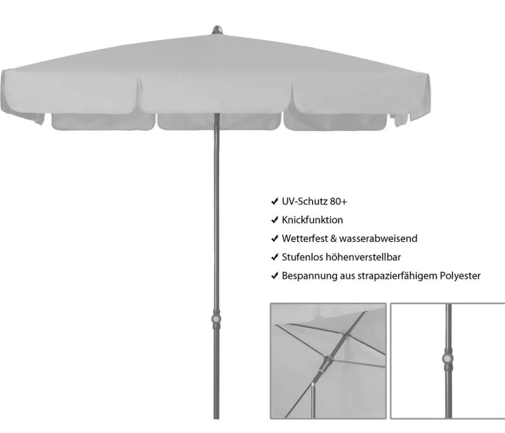 Doppler Sonnenschirm Sunline Neo, rechteckig, ca. B185/T120 cm Dunkelgrün Best