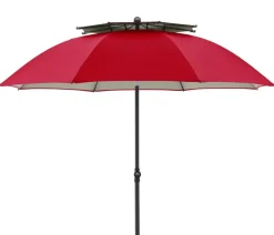 Doppler Sonnenschirm Windprofi Neo, rund, ca. Ø200 cm Rot Discount