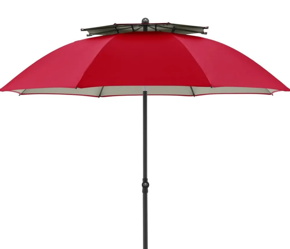 Doppler Sonnenschirm Windprofi Neo, rund, ca. Ø200 cm Rot Discount