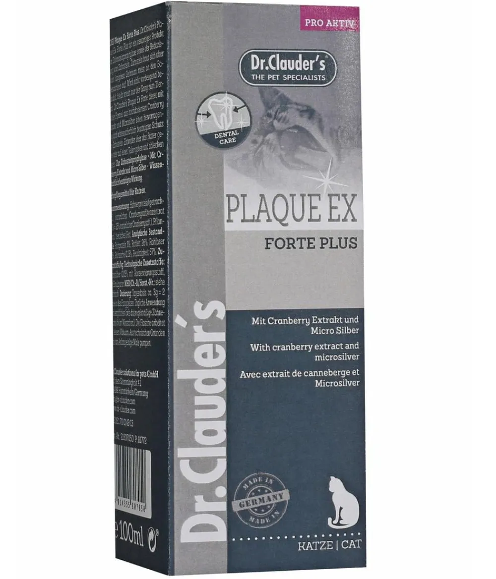 Dr. Clauder's® Zahnpflege|Nahrungsergänzung Katze - Dr. Clauder’s® Ergänzungsfutter für Katzen Plaque Ex Forte Plus Dental Care, 100 ml
