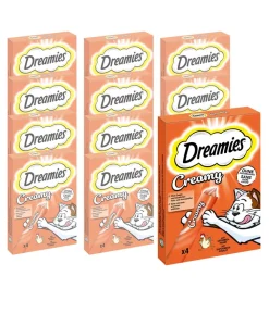 Dreamies™ Katzenleckerlies & Getränke > Katzensnack Creamy, 11 x 4x10 g