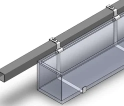 eastwest Pflanzkübel & Blumenkästen|Blumentöpfe & Übertöpfe - Fiberglas-Balkonkasten Linea inkl. Halterung Anthrazit