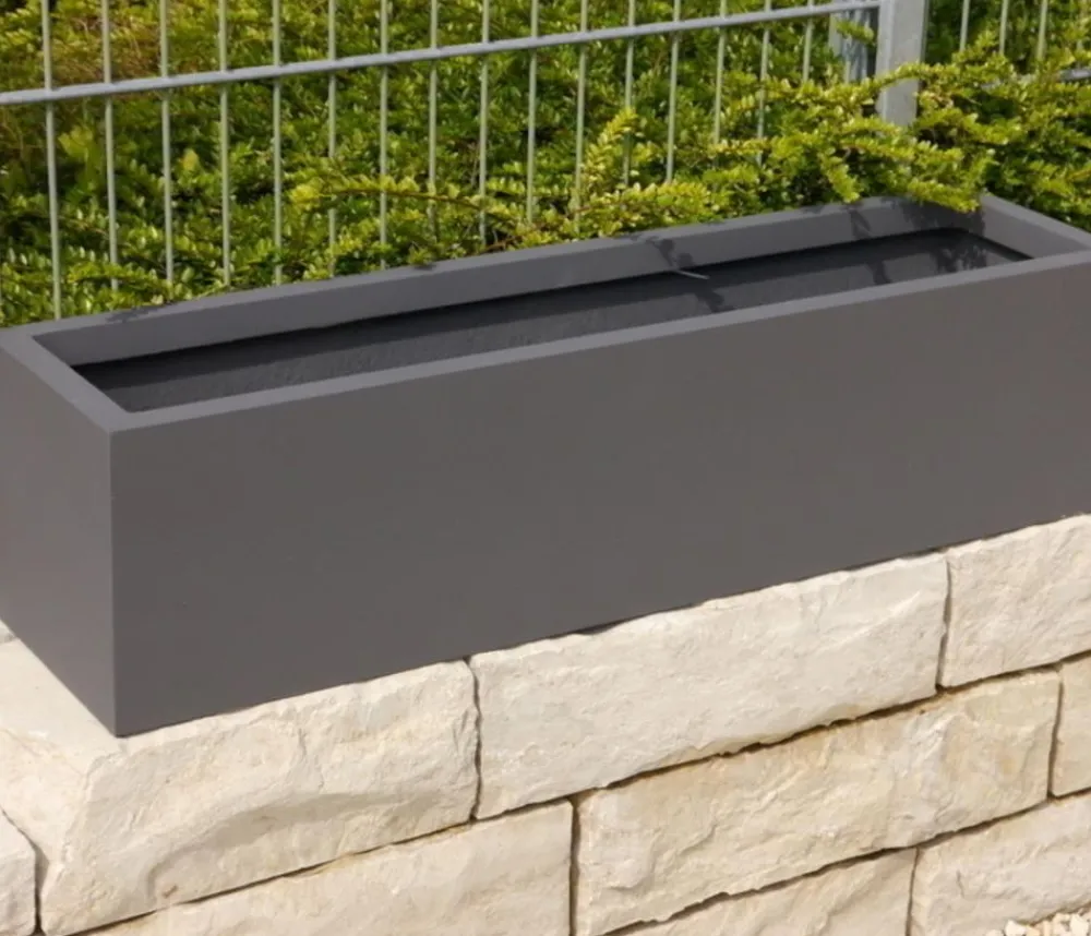 eastwest Fiberglas-Blumenkasten Supremo, rechteckig Anthrazit Best