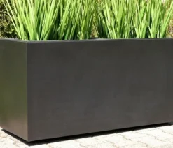 eastwest Pflanzkübel & Blumenkästen|Blumentöpfe & Übertöpfe > Fiberglas-Pflanzkübel mit Pflanzenroller, rechteckig