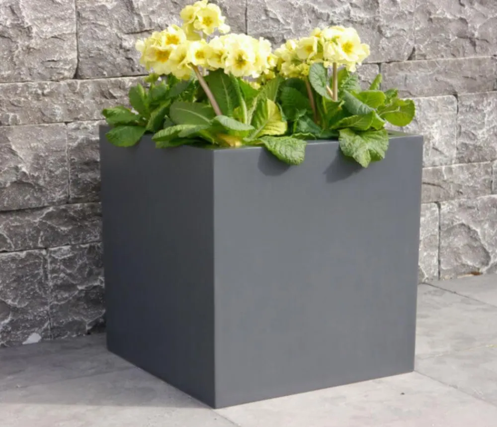 eastwest Pflanzkübel & Blumenkästen|Blumentöpfe & Übertöpfe > Fiberglas-Pflanzkübel, quadratisch