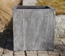 eastwest Pflanzkübel & Blumenkästen|Blumentöpfe & Übertöpfe > Fiberglas-Pflanzkübel Rocks, quadratisch,