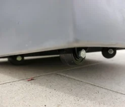 eastwest Pflanzkübel & Blumenkästen|Blumentöpfe & Übertöpfe - Fiberglas-Pflanzkübel mit Pflanzenroller, quadratisch, Anthrazit