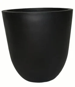 eastwest Pflanzkübel & Blumenkästen|Blumentöpfe & Übertöpfe - Fiberglas-Pflanztopf Nero, rund, Schwarz