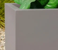 eastwest Pflanzkübel & Blumenkästen|Blumentöpfe & Übertöpfe - Fiberglas-Pflanztrog Supremo, rechteckig Anthrazit