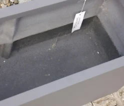 eastwest Pflanzkübel & Blumenkästen|Blumentöpfe & Übertöpfe - Fiberglas-Pflanztrog Supremo, rechteckig Anthrazit