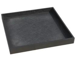 eastwest Blumentopf Untersetzer - Fiberglas-Untersetzer Bassin, quadratisch Schwarz