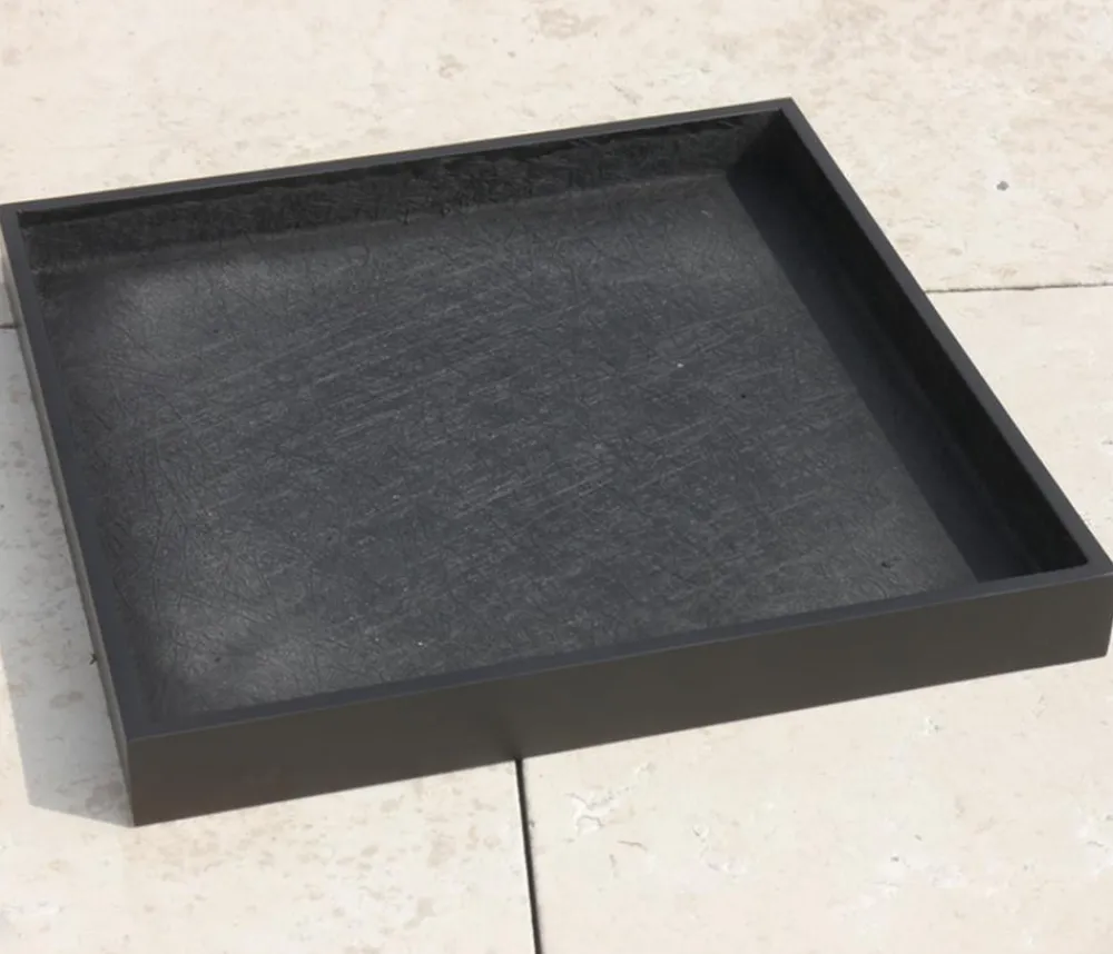 eastwest Blumentopf Untersetzer > Fiberglas-Untersetzer Bassin, quadratisch
