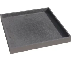 eastwest Blumentopf Untersetzer - Fiberglas-Untersetzer Bassin, quadratisch Anthrazit