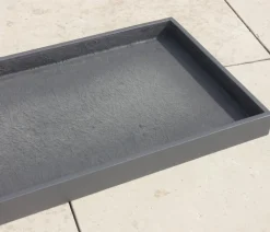 eastwest Blumentopf Untersetzer|Mehr Blumentopfzubehör - Fiberglas-Untersetzer Bassin, rechteckig Anthrazit