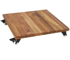 eastwest Mehrzweck-Rollbrett mit Softrollen, Akazienholz, ca. B40/H7/T40 cm Braun Online