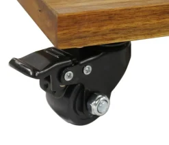 eastwest Mehrzweck-Rollbrett mit Kunststoffrollen, Akazienholz, ca. B40/H7/T40 cm Braun Online