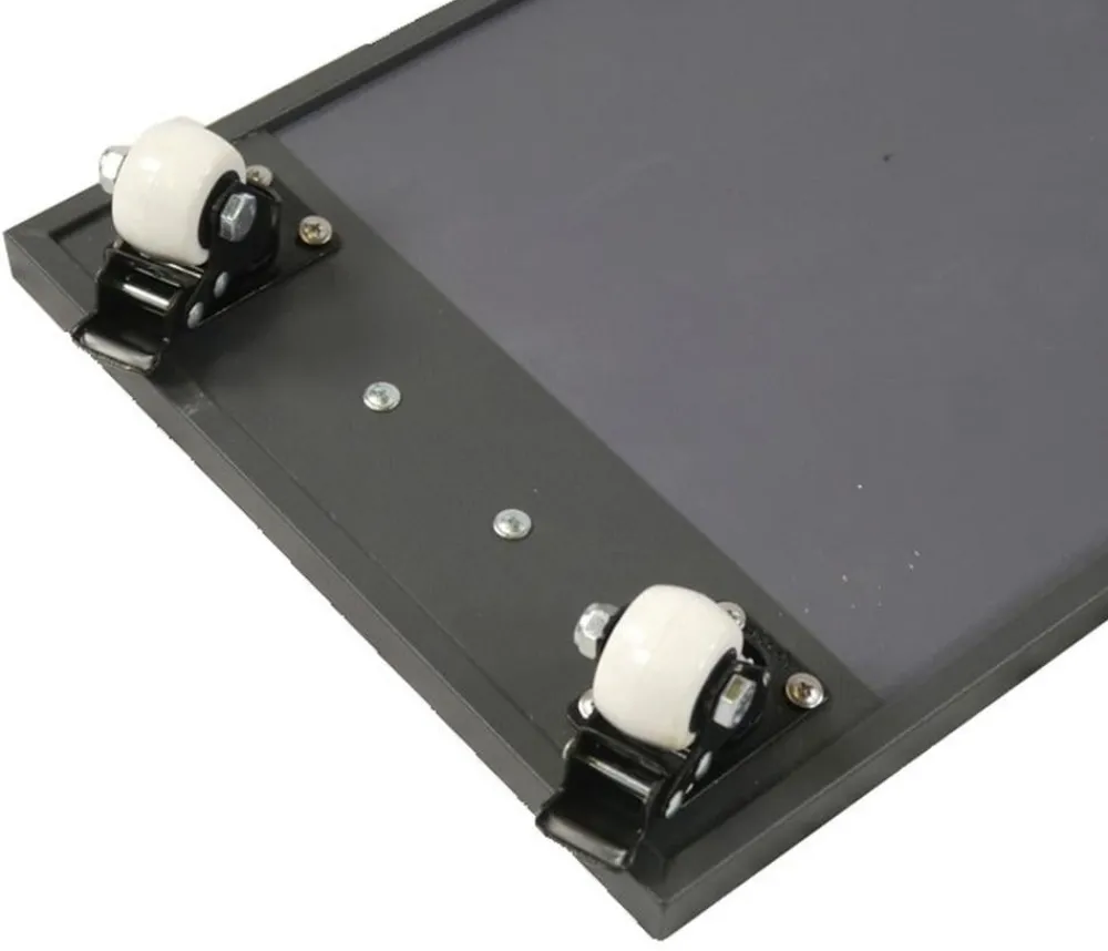 eastwest Rolluntersetzer - Mehrzweck-Rollbrett, Metall/Fiberglas, ca. B119/H7/T49 cm Anthrazit