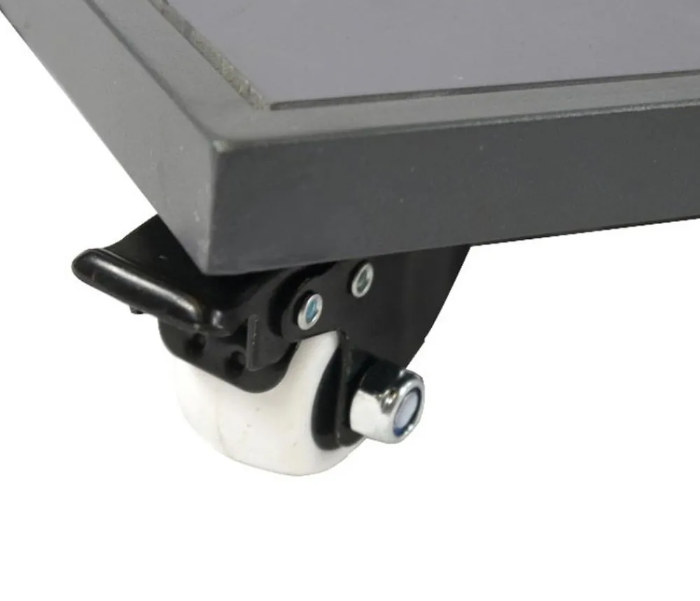 eastwest Rolluntersetzer - Mehrzweck-Rollbrett, Metall/Fiberglas, ca. B119/H7/T49 cm Anthrazit