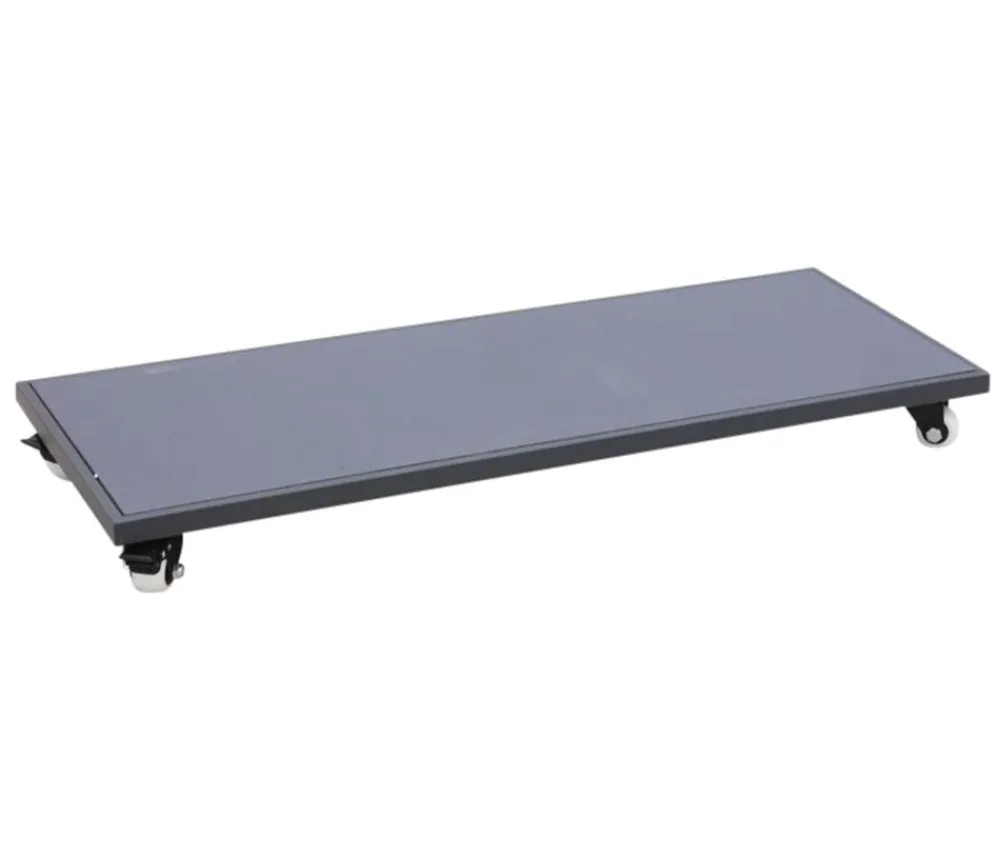 eastwest Rolluntersetzer - Mehrzweck-Rollbrett, Metall/Fiberglas, ca. B119/H7/T49 cm Anthrazit