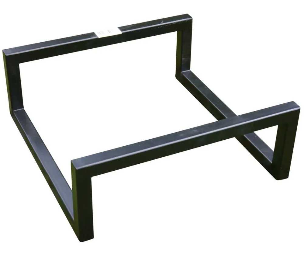 eastwest Metall-Untergestell für Pflanzkübel, quadratisch, , ca. B50/H15/T50 cm Schwarz Hot