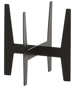 Ecopots Mehr Blumentopfzubehör - Edelstahl-Standfuß, Schwarz