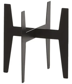 Ecopots Mehr Blumentopfzubehör - Edelstahl-Standfuß, Schwarz