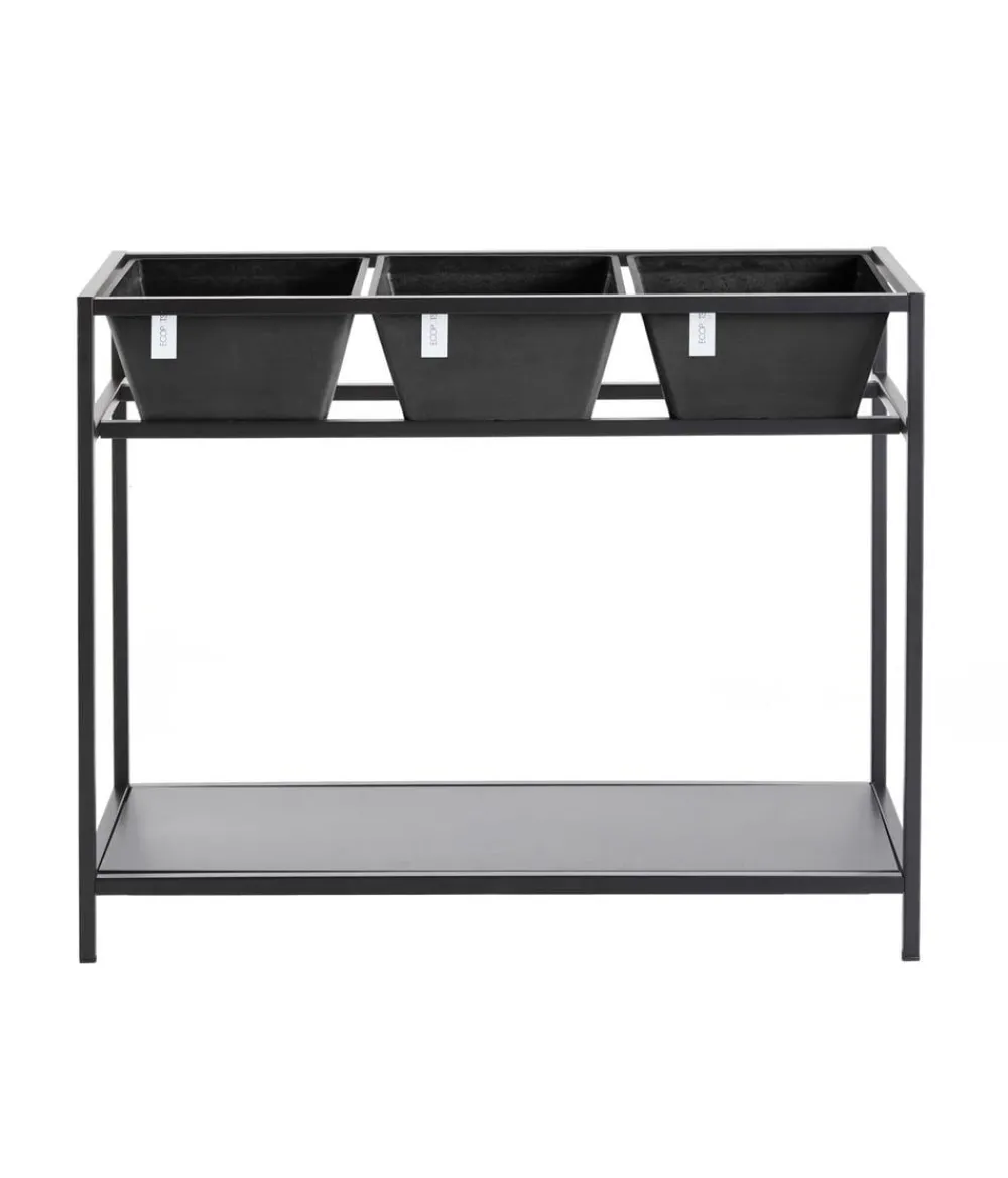 Ecopots Kunststoff-Hochbeet Berlin, ca. B101/H80/T36 cm Dunkelgrau Sale