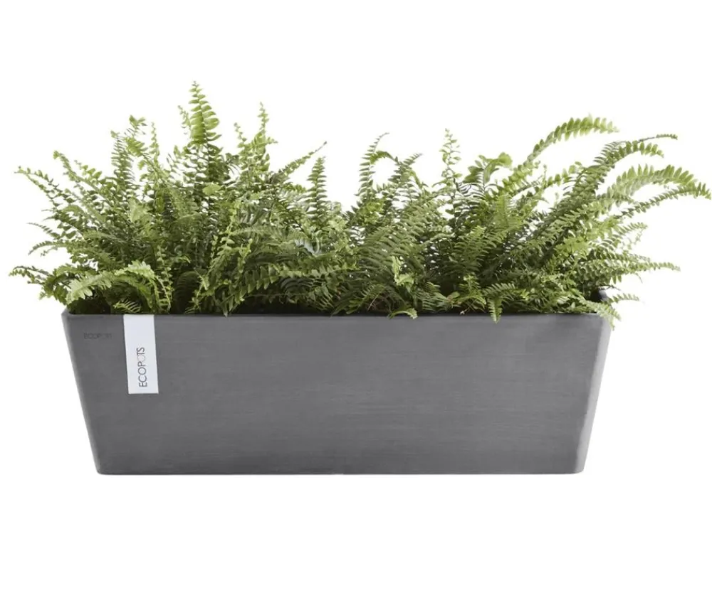 Ecopots Pflanzkübel & Blumenkästen > Kunststoff-Kasten Bruges mit Wassersystem, rechteckig