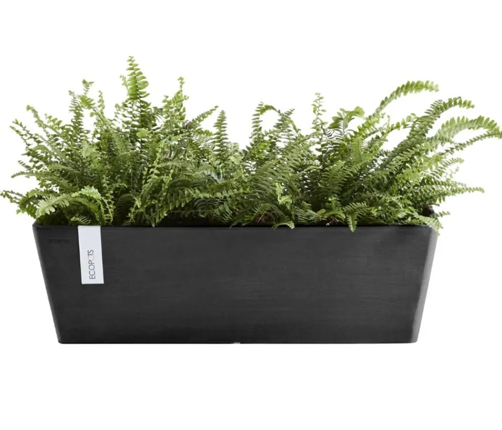 Ecopots Pflanzkübel & Blumenkästen > Kunststoff-Kasten Bruges mit Wassersystem, rechteckig