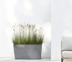 Ecopots Pflanzkübel & Blumenkästen > Kunststoff-Kasten Paris mit Rollen, rechteckig