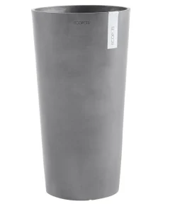 Ecopots Kunststoff-Topf Amsterdam hoch, rund Grau Sale