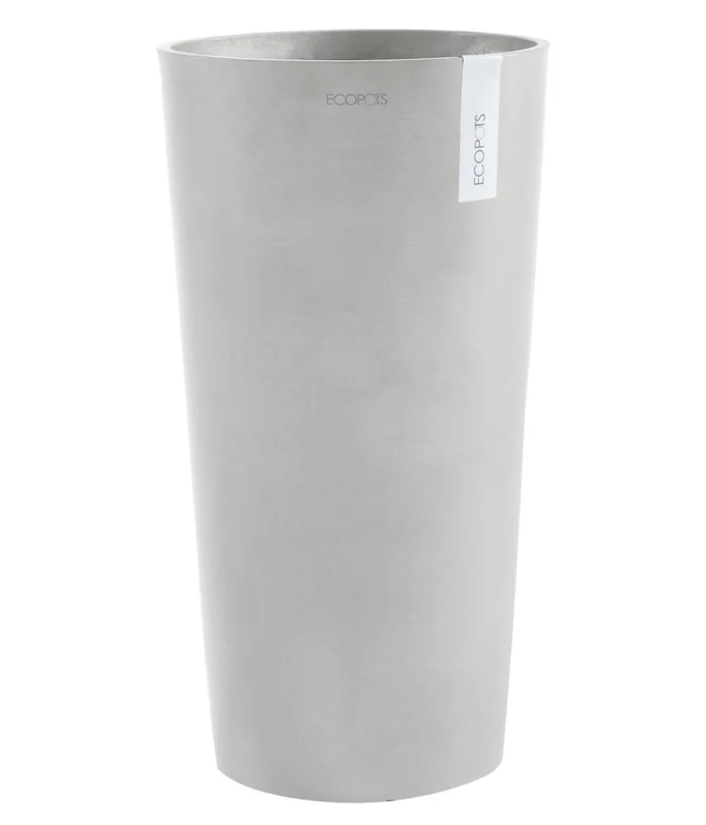 Ecopots Kunststoff-Topf Amsterdam hoch, rund Hellgrau Online