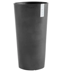 Ecopots Kunststoff-Topf Amsterdam hoch, rund Dunkelgrau Discount