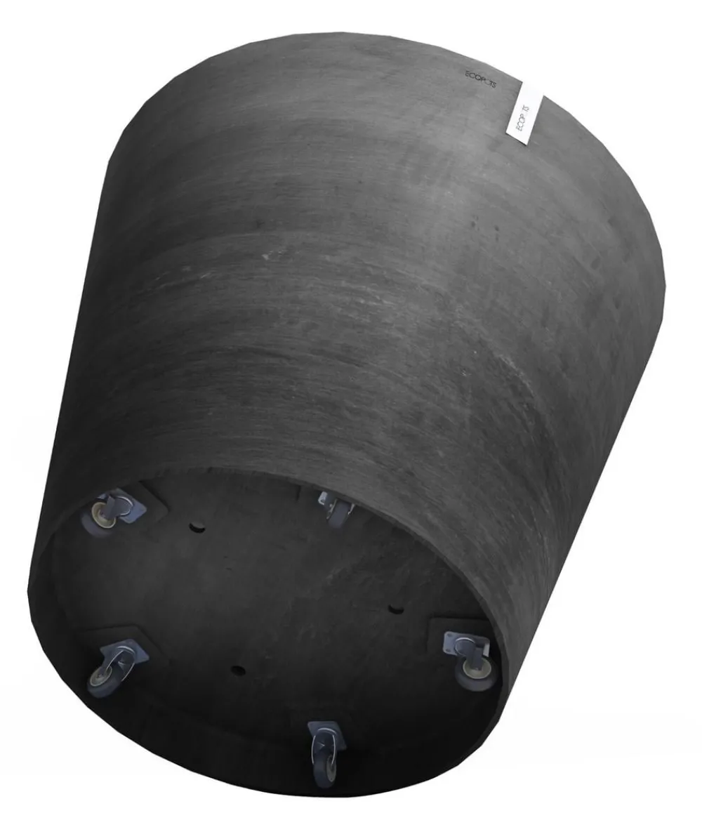 Ecopots Blumentöpfe & Übertöpfe > Kunststoff-Topf Amsterdam mit Rollen, rund