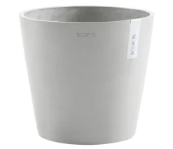Ecopots Blumentöpfe & Übertöpfe > Kunststoff-Topf Amsterdam mit Wassersystem, rund