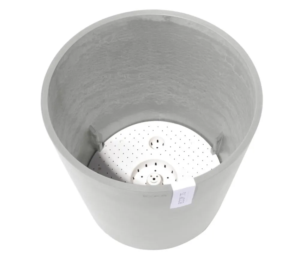 Ecopots Blumentöpfe & Übertöpfe > Kunststoff-Topf Amsterdam mit Wassersystem, rund