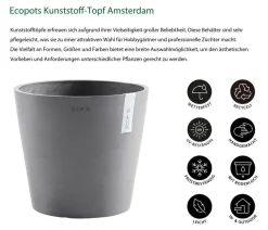 Ecopots Blumentöpfe & Übertöpfe > Kunststoff-Topf Amsterdam, rund