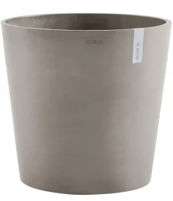 Ecopots Kunststoff-Topf Amsterdam, rund Taupe Online