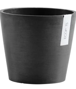 Ecopots Kunststoff-Topf Amsterdam, rund Dunkelgrau Clearance