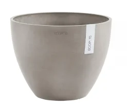 Ecopots Kunststoff-Topf Antwerp, rund Taupe Sale